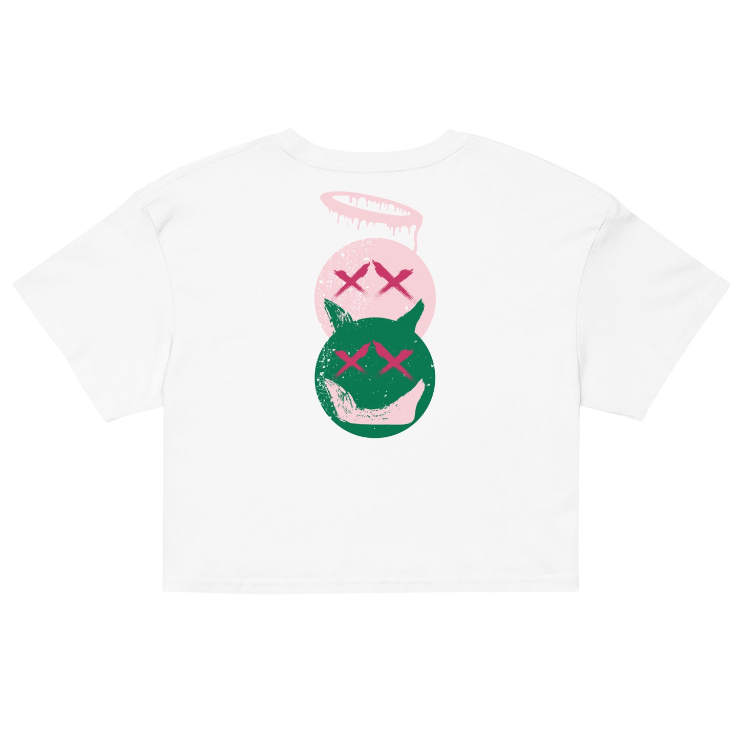 ACT BAD WOMEN'S CROP TOP (PINK/GREEN LIMITED)