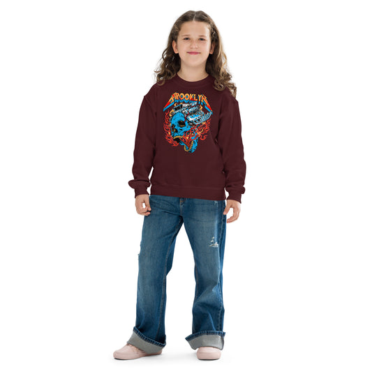 BABY BKRX - BROOKLYN MOTOR SKULL KIDS CREWNECK SWEATSHIRT