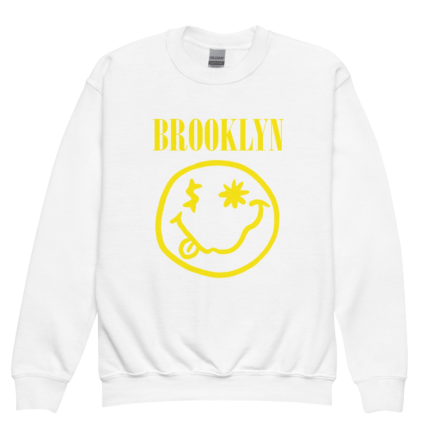 BABY BKRX - BROOKLYN "SMILEY" FACE KIDS CREWNECK SWEATSHIRT