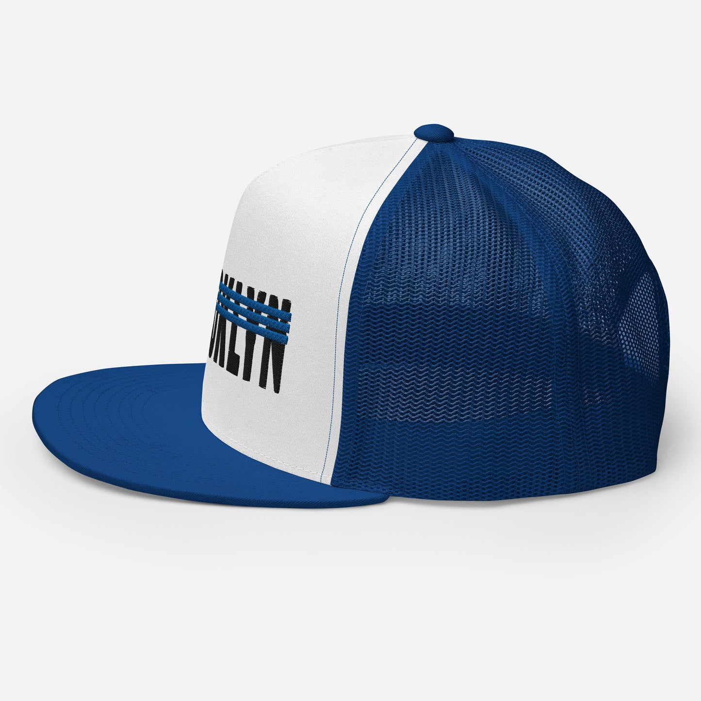 BROOKLYN 3 STRIPE MESH SNAPBACK (BLUE)