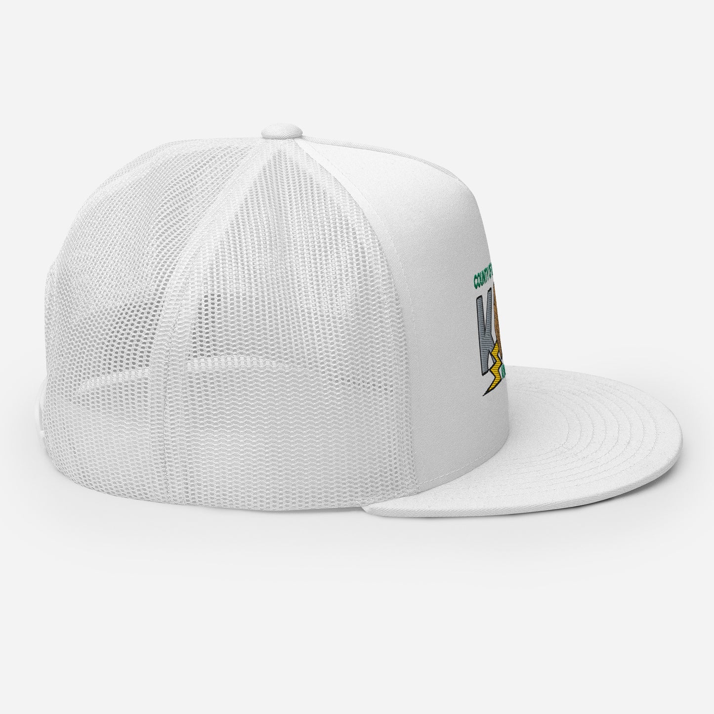 KINGDOM OF GODS - KOG HANDS OF GODS MESH SNAPBACK (Silver&Green Stitch)