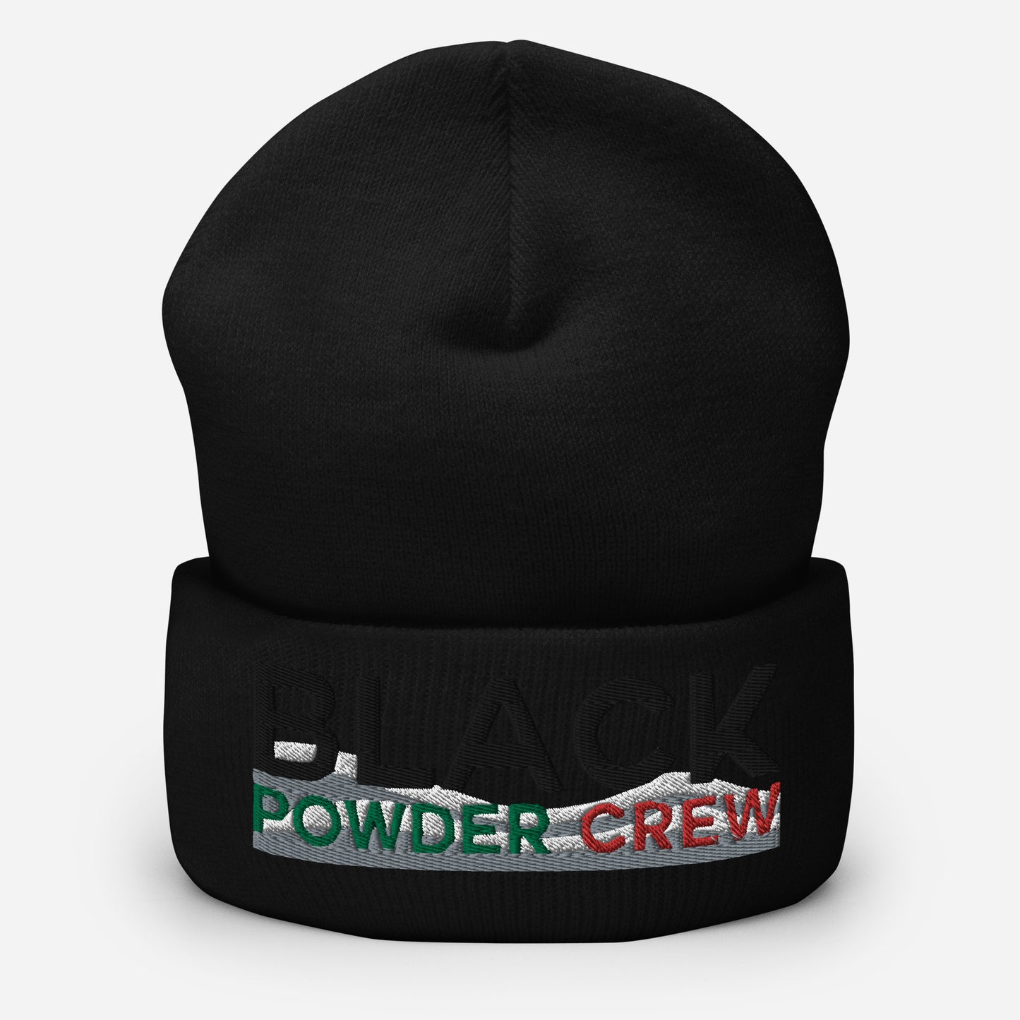 BLACK POWDER CREW SNOW CUFFED BEANIE