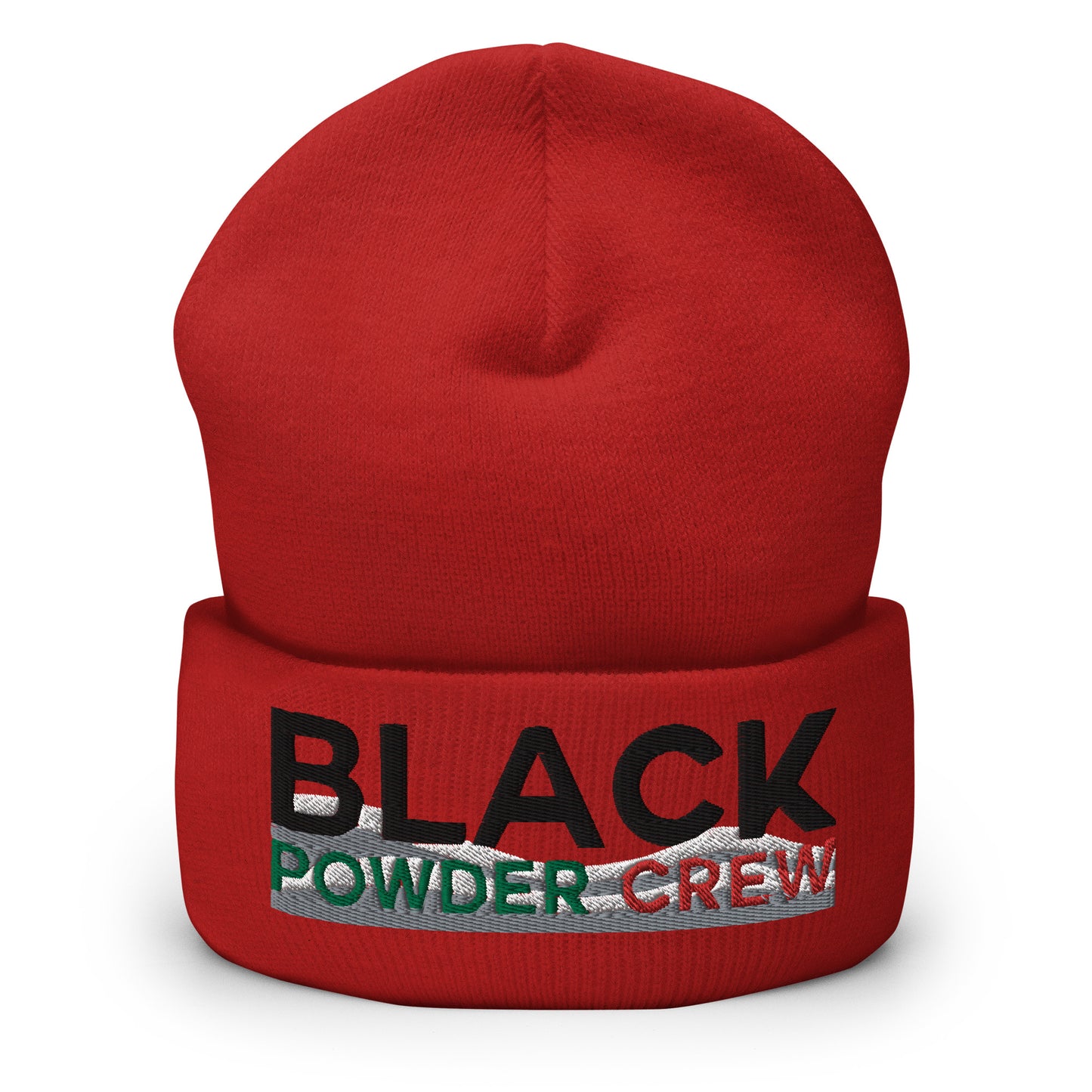 BLACK POWDER CREW SNOW CUFFED BEANIE