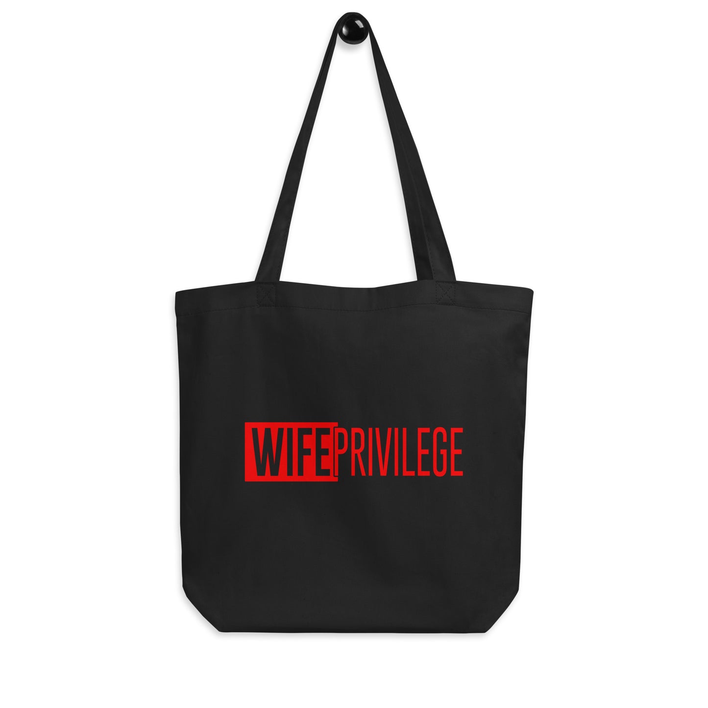 WIFE PRIVILEGE ECO TOTE BAG (RED)