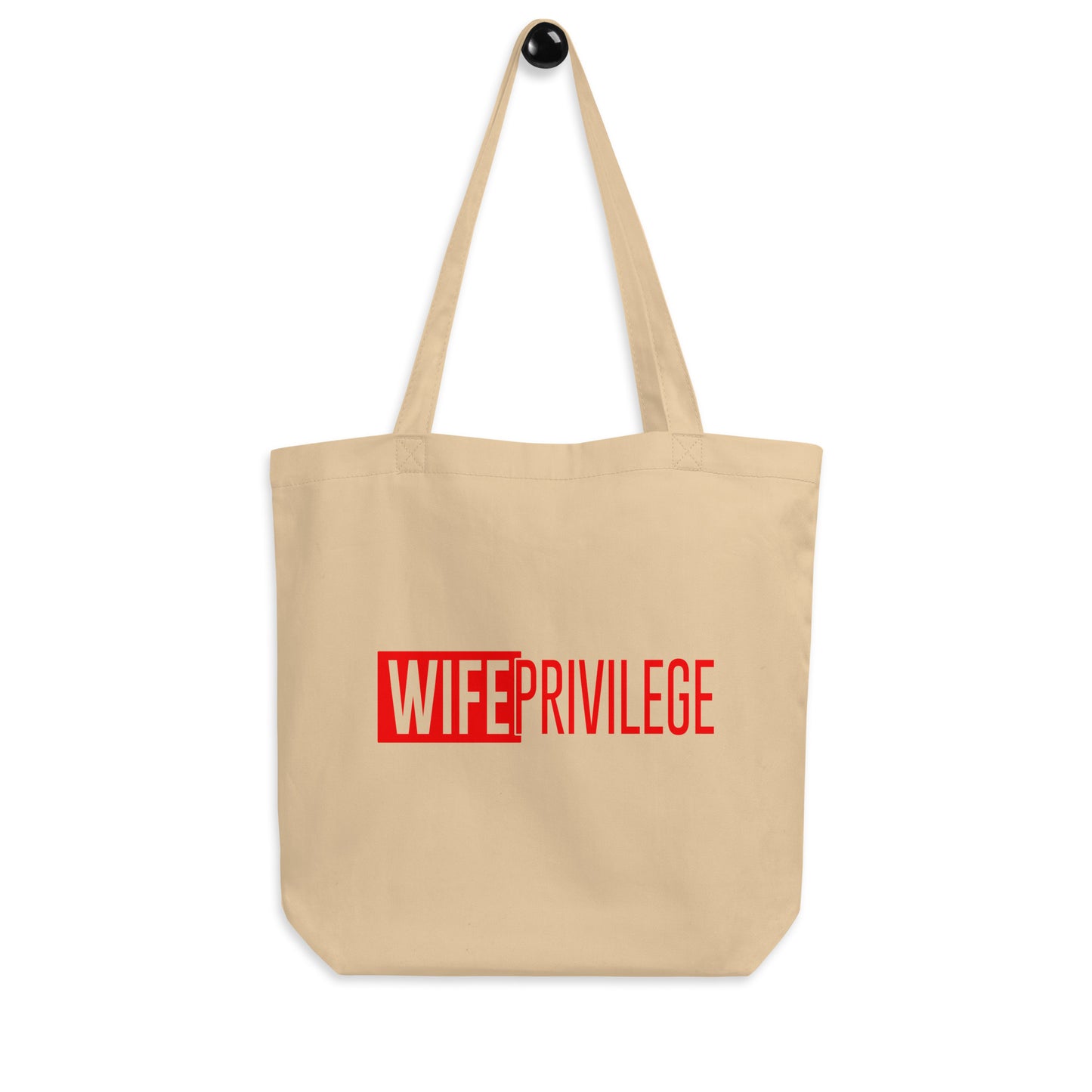 WIFE PRIVILEGE ECO TOTE BAG (RED)