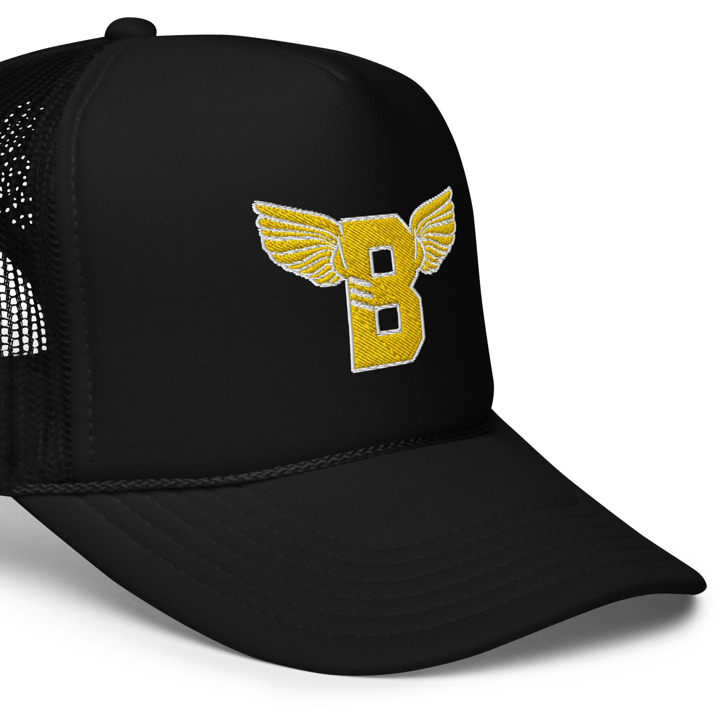 "B" IS FOR BROOKLYN - B-WING FOAM TRUCKER HAT (GOLD STITCH)