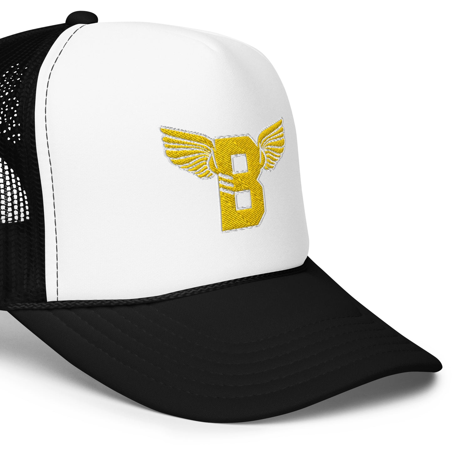 "B" IS FOR BROOKLYN - B-WING FOAM TRUCKER HAT (GOLD STITCH)