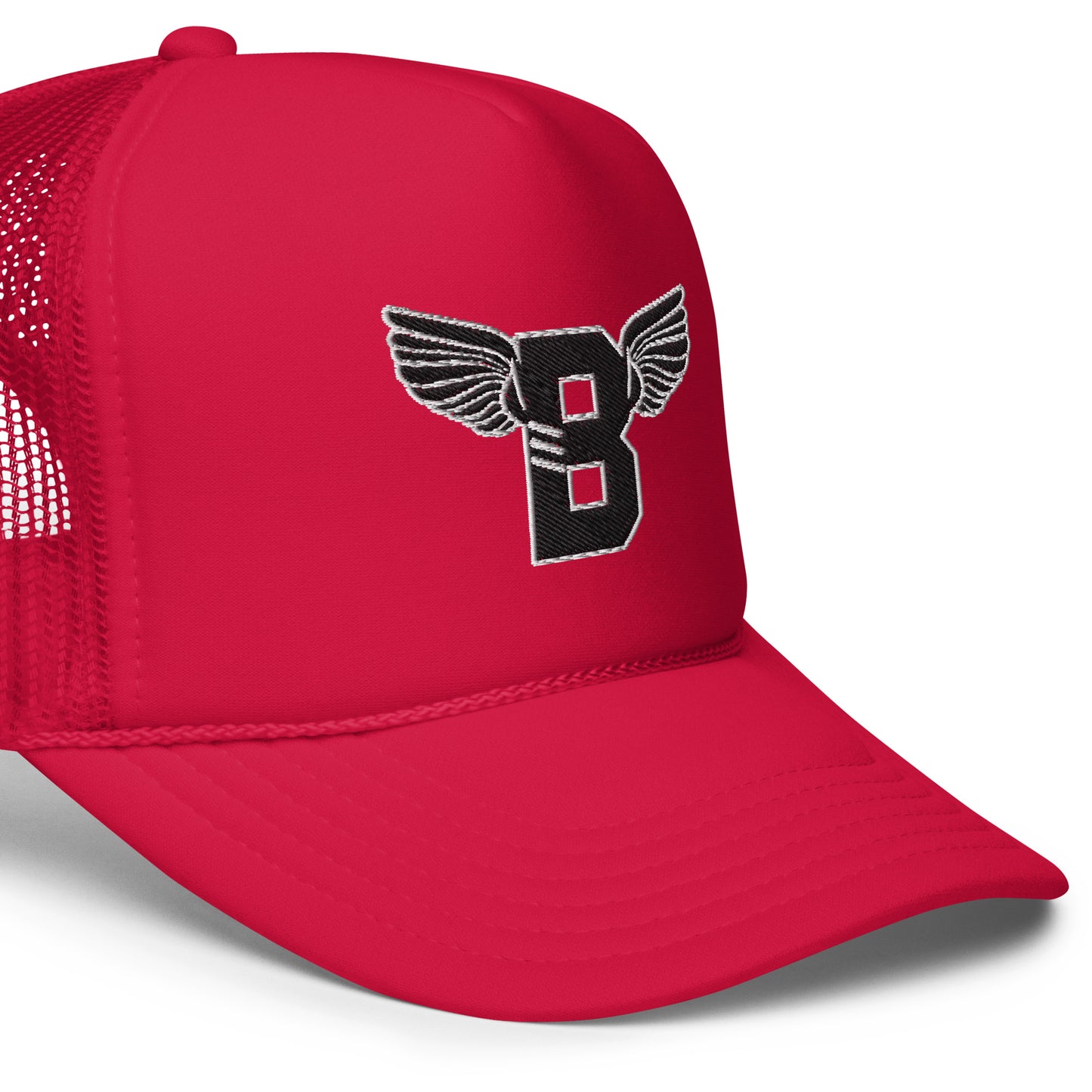 "B" IS FOR BROOKLYN - B-WING FOAM TRUCKER HAT (BLACK STITCH)