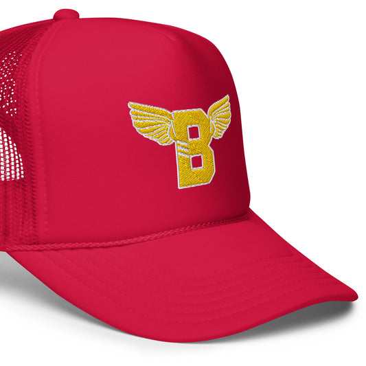 "B" IS FOR BROOKLYN - B-WING FOAM TRUCKER HAT (GOLD STITCH)