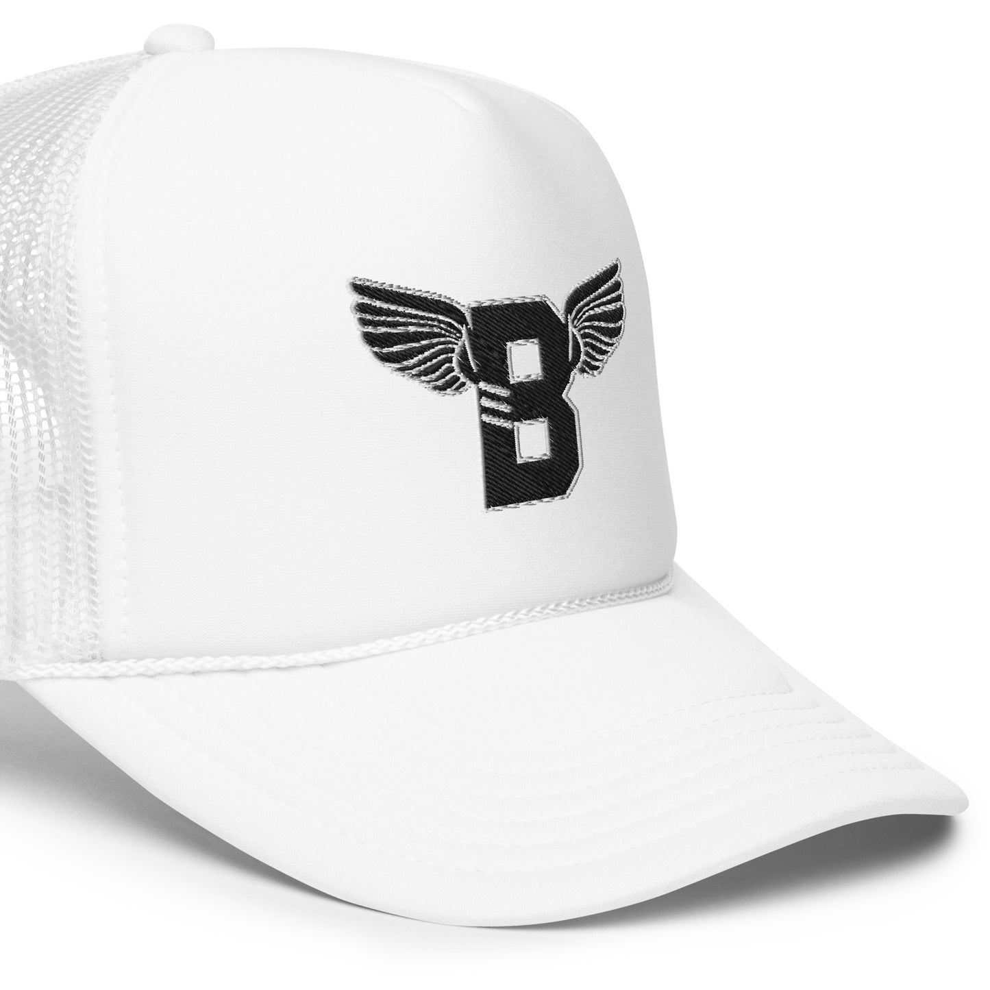 "B" IS FOR BROOKLYN - B-WING FOAM TRUCKER HAT (BLACK STITCH)