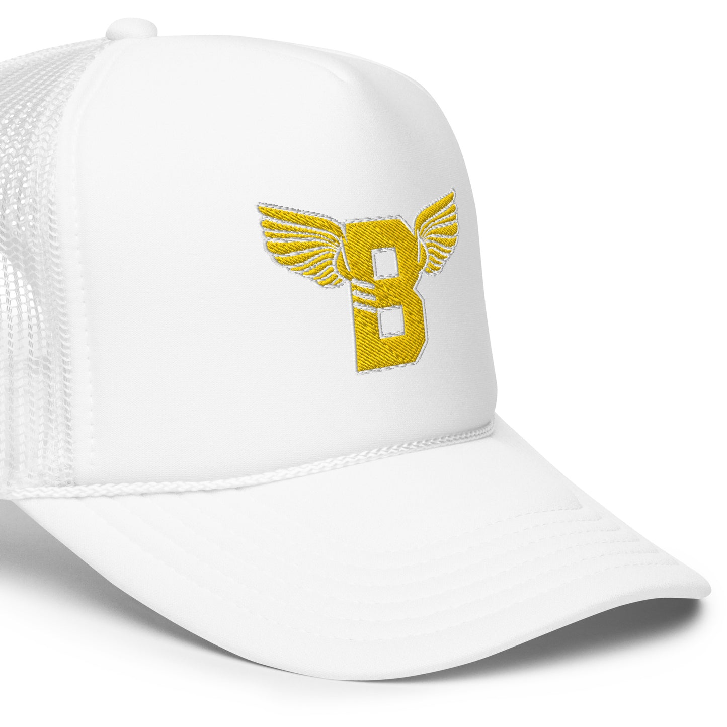 "B" IS FOR BROOKLYN - B-WING FOAM TRUCKER HAT (GOLD STITCH)