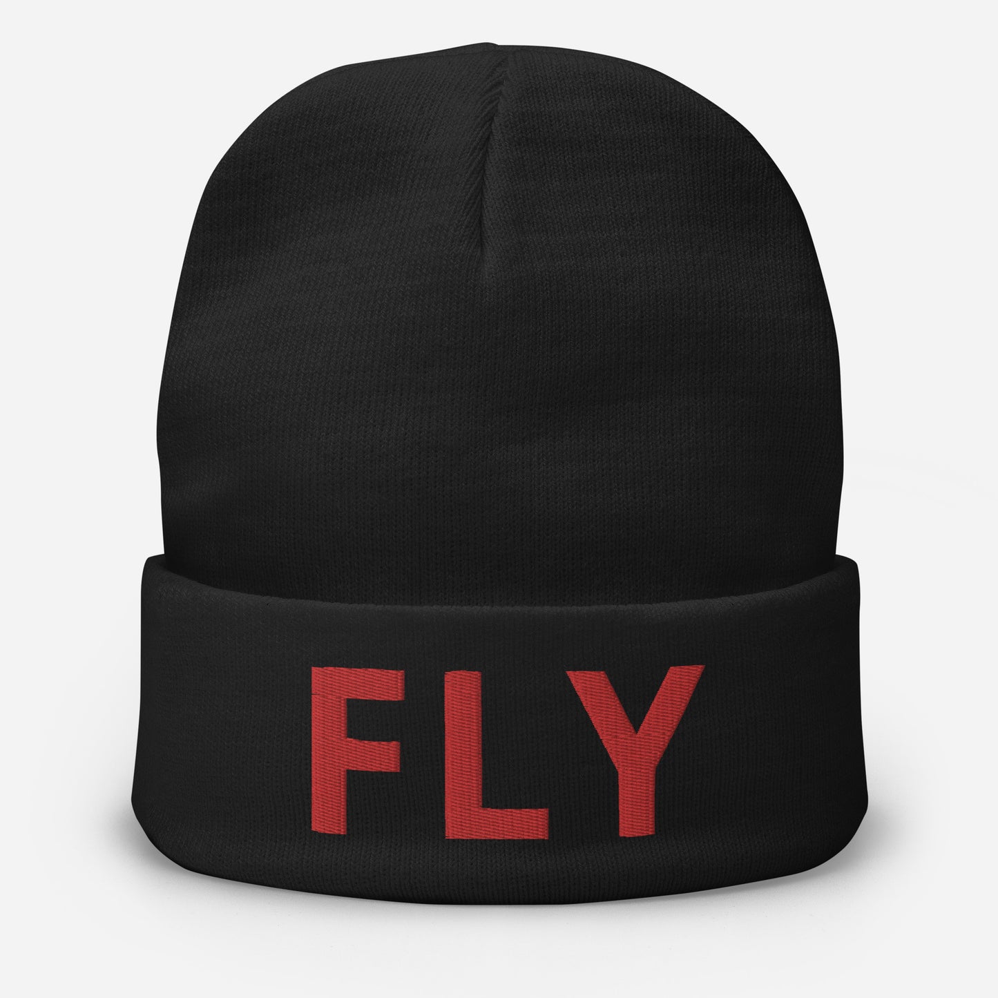 "FLY" EMBROIDERED BEANIE