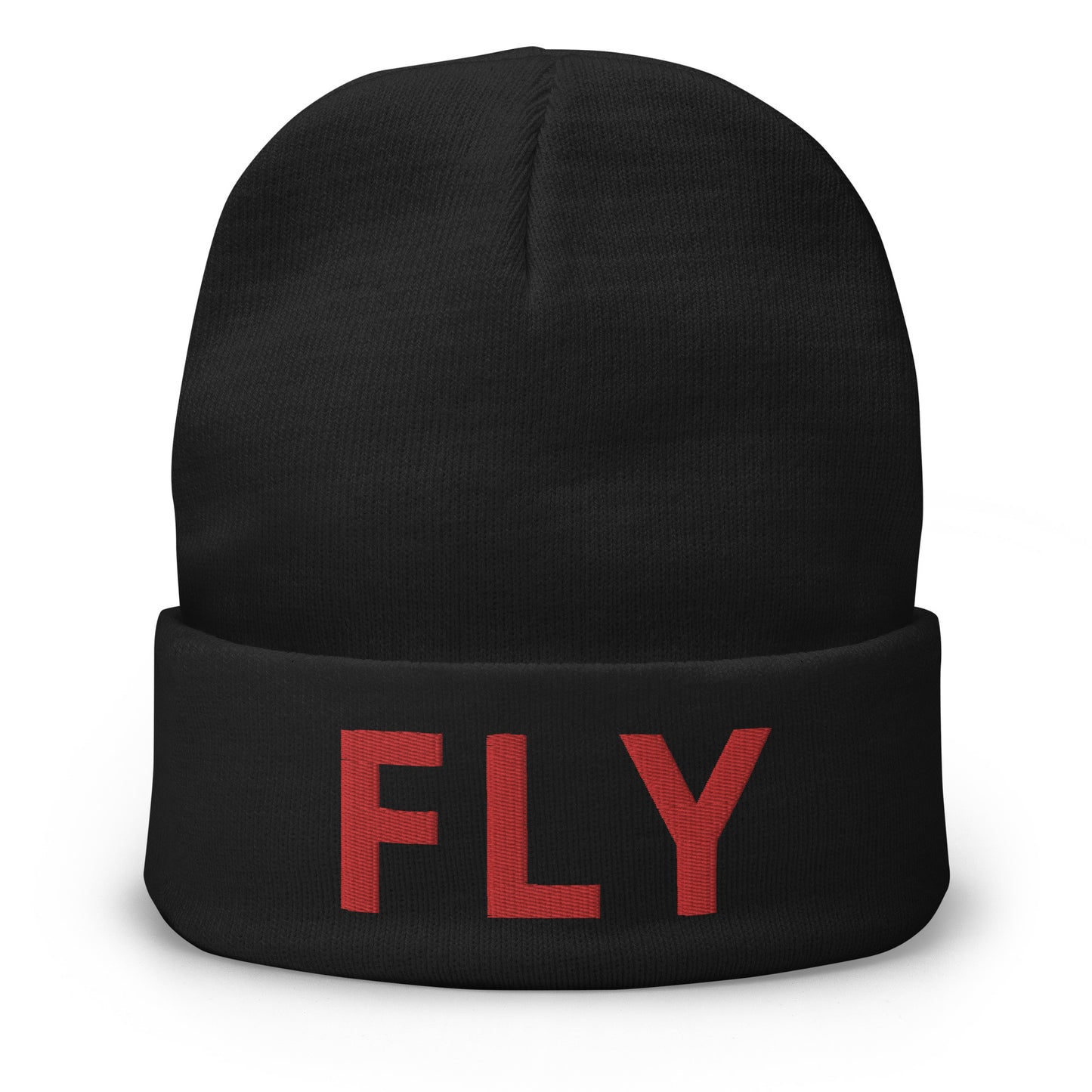 "FLY" EMBROIDERED BEANIE