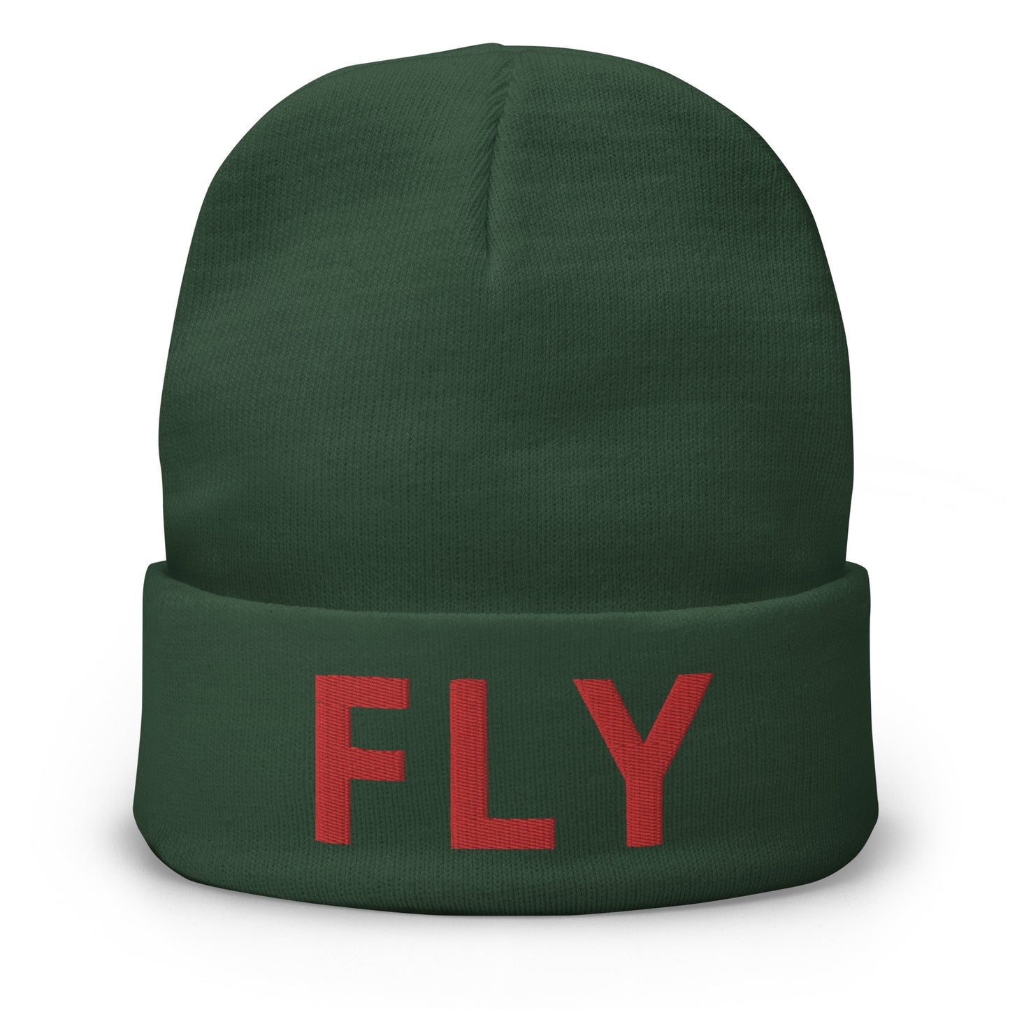 "FLY" EMBROIDERED BEANIE