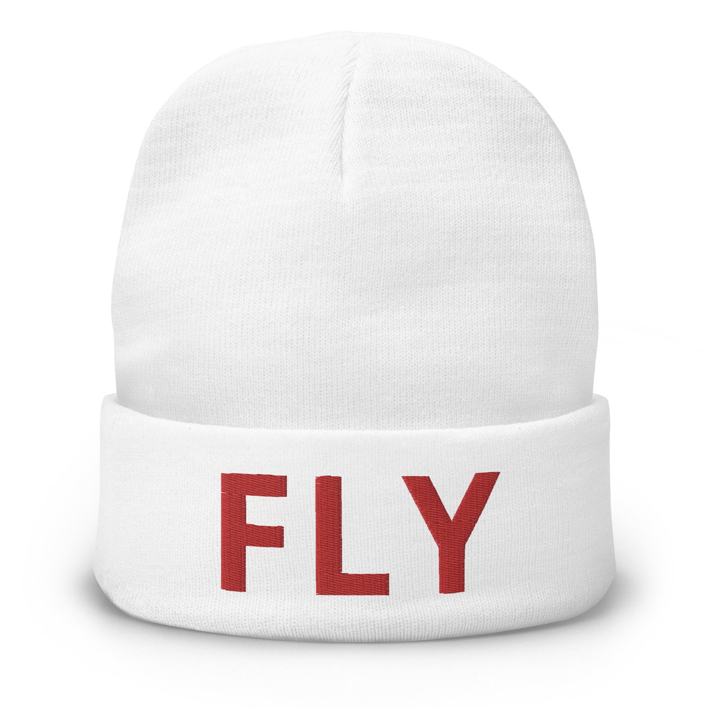 "FLY" EMBROIDERED BEANIE