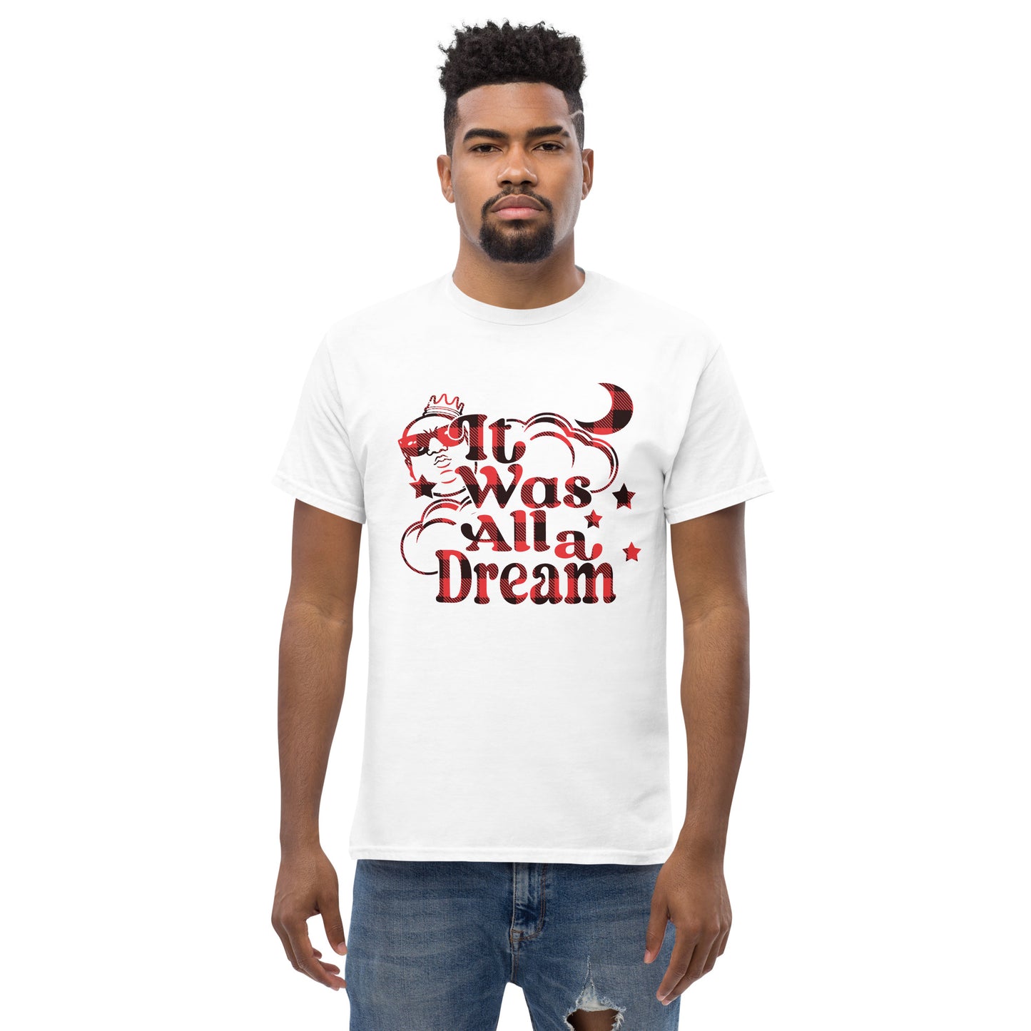 IT WAS ALL A DREAM! (RED & BLACK LUMBERJACK) CLASSIC TEE