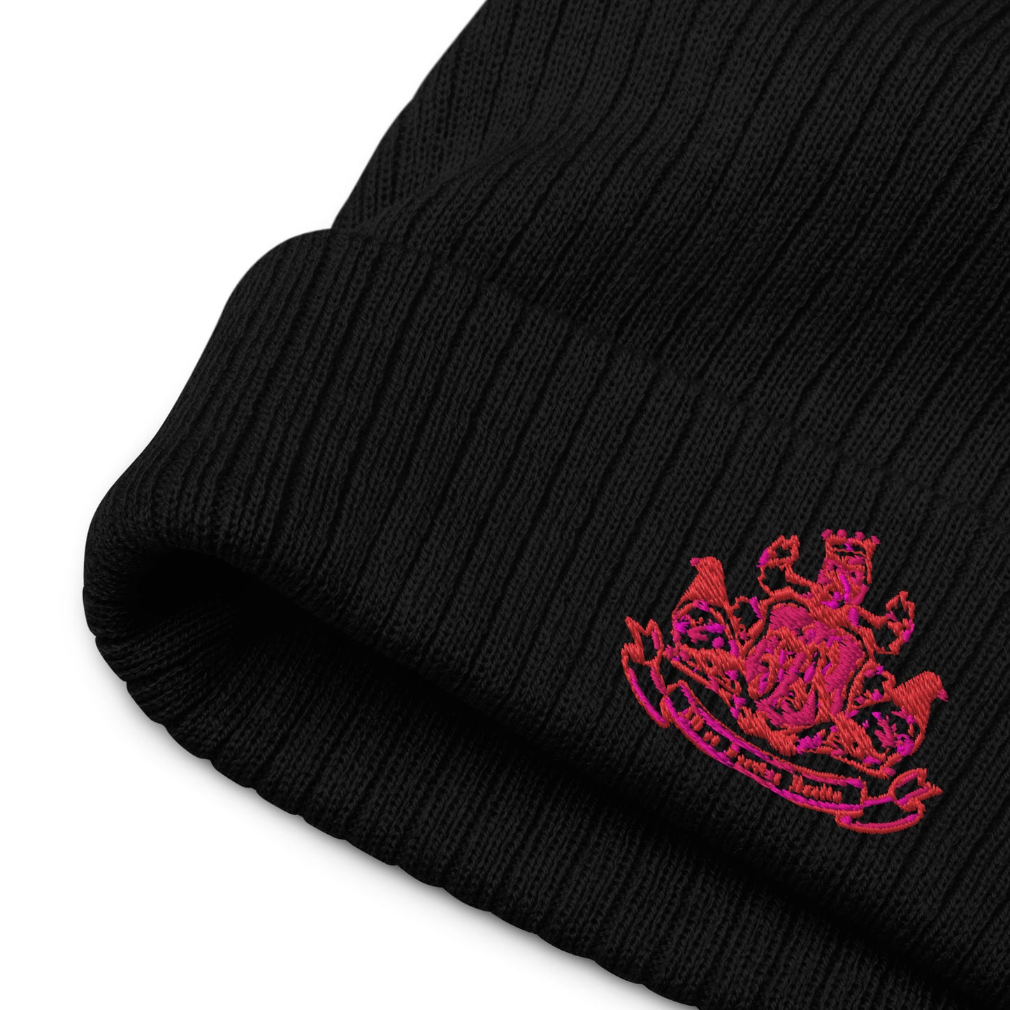 FLY ROYALE EMBROIDERED LOGO RIBBED KNIT BEANIE