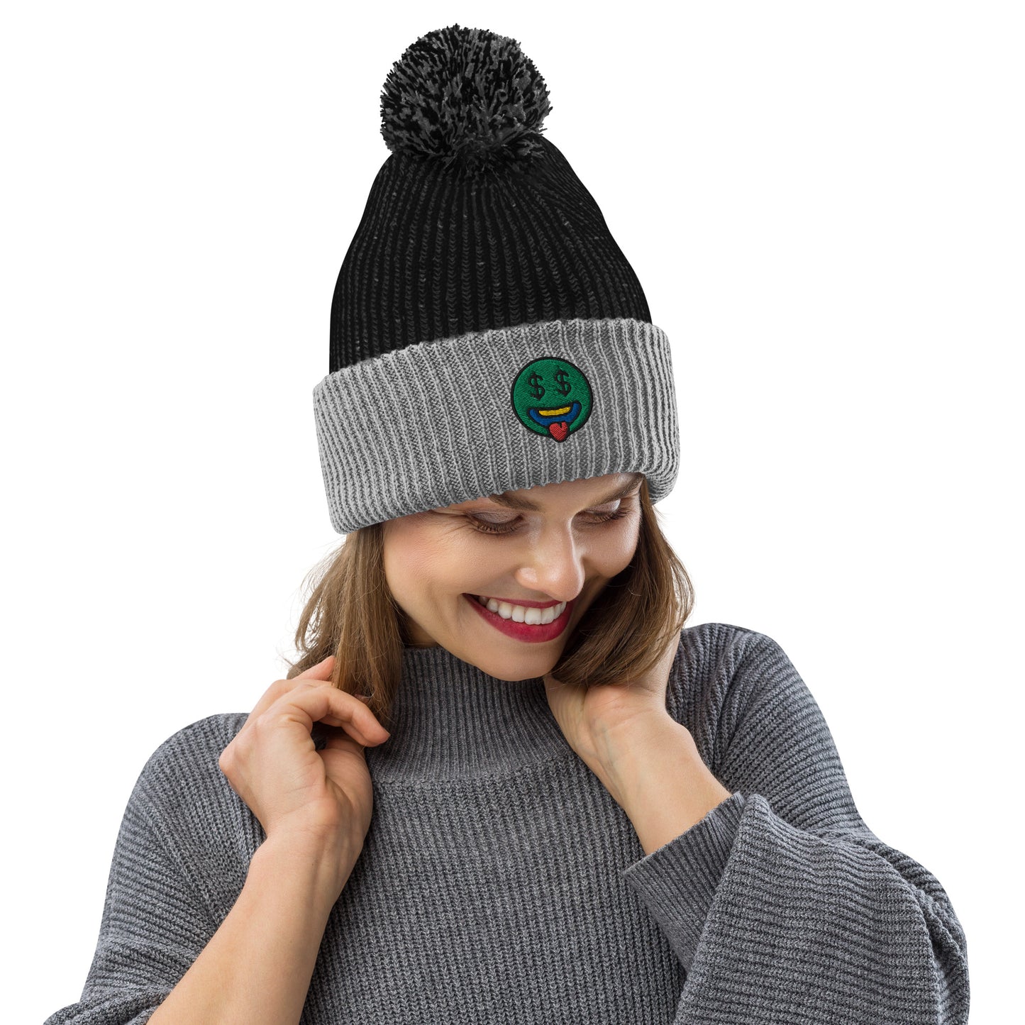 GRINDFACE  LOGO POM-POM BEANIE