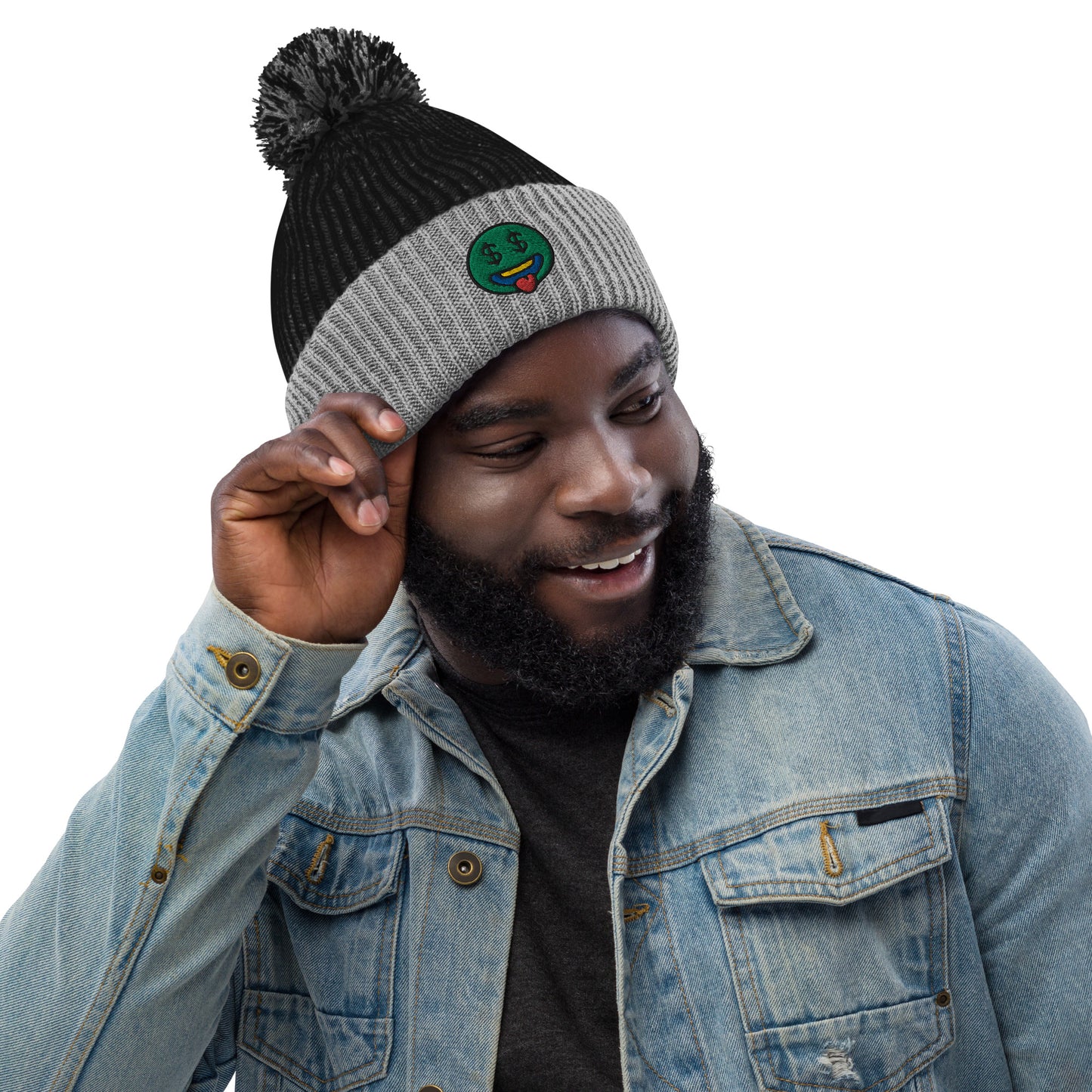 GRINDFACE  LOGO POM-POM BEANIE