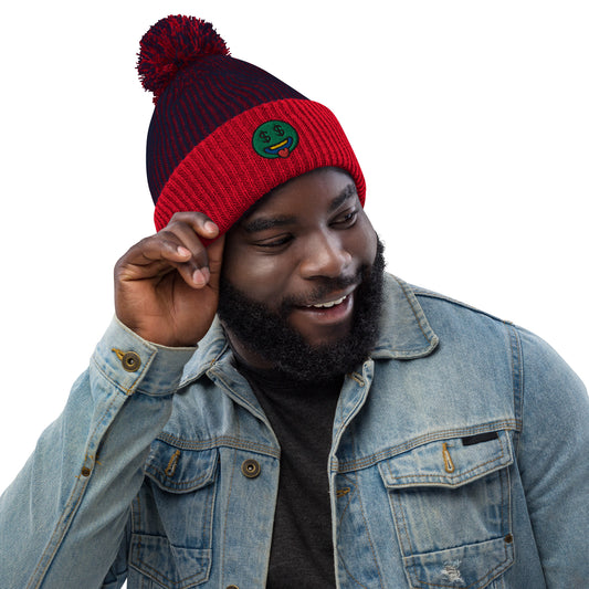 GRINDFACE  LOGO POM-POM BEANIE