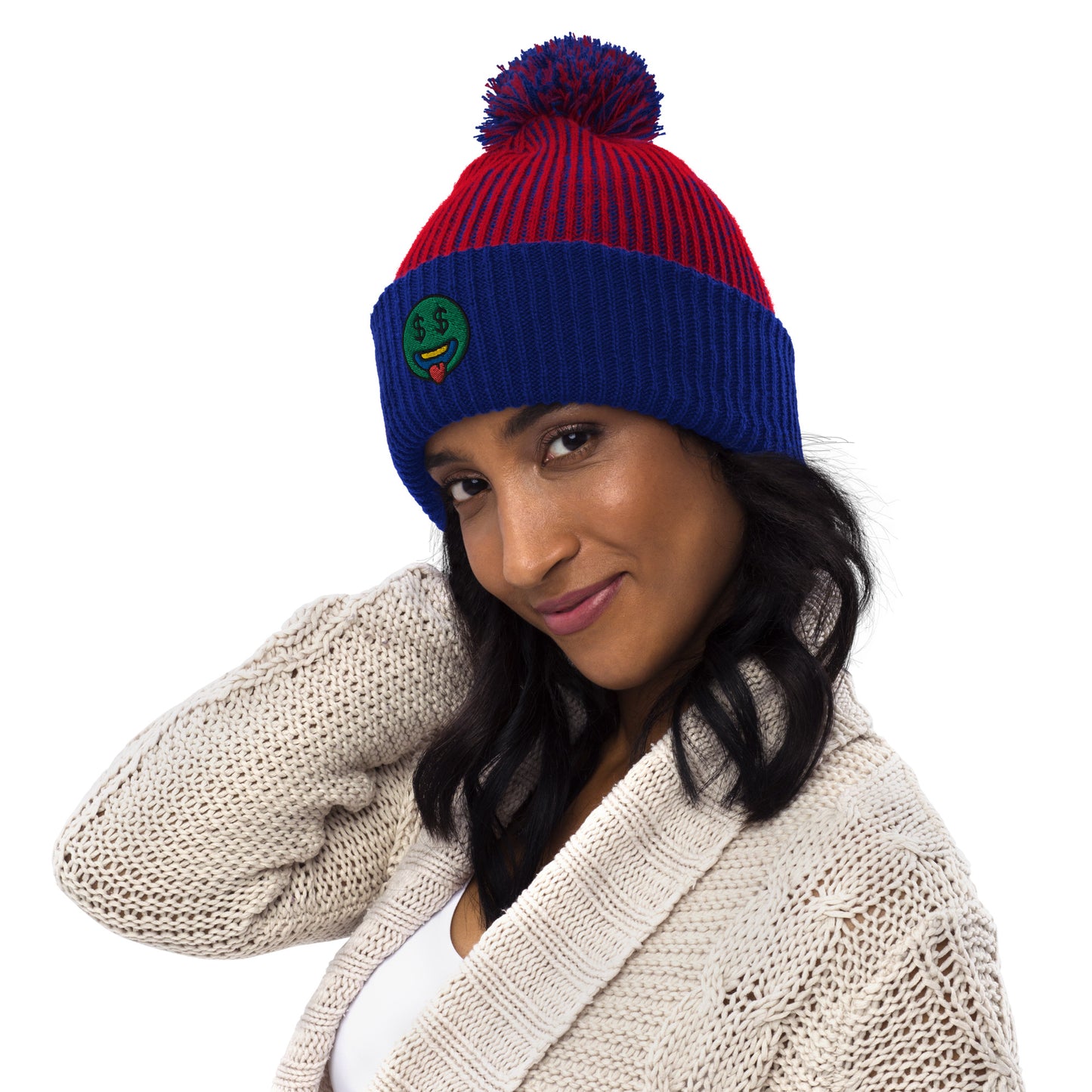 GRINDFACE  LOGO POM-POM BEANIE