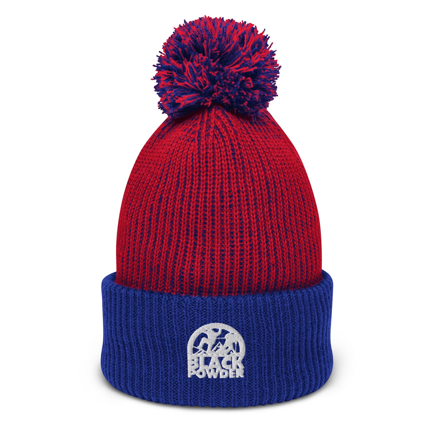 BPC CLASSIC LOGO POM-POM BEANIE (WHITE STITCH)