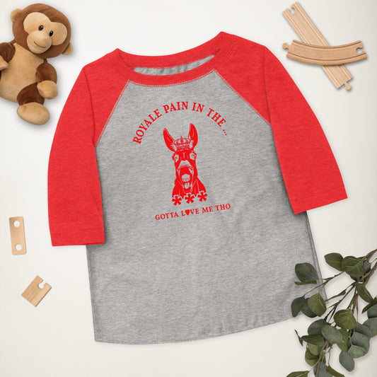 ROYALE PAIN IN THE *** RAGLAN - VINTAGE RED (TODDLER)