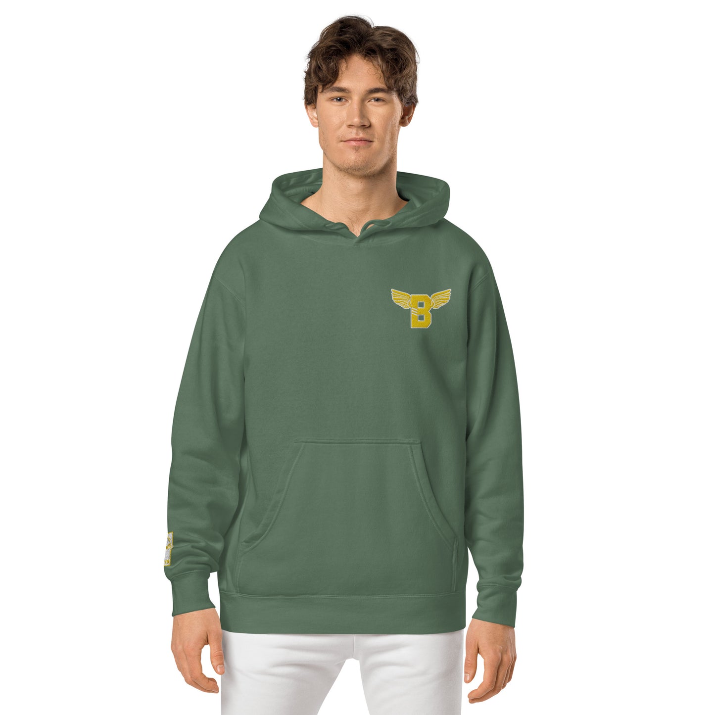 "B" IS FOR BROOKLYN - B-WING UNISEX HOODIE (GOLD STITCH)