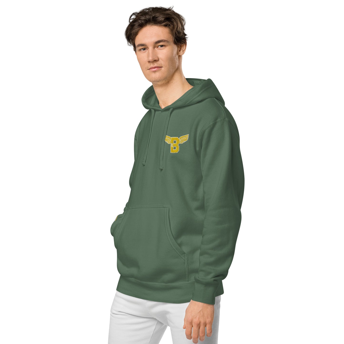 "B" IS FOR BROOKLYN - B-WING UNISEX HOODIE (GOLD STITCH)