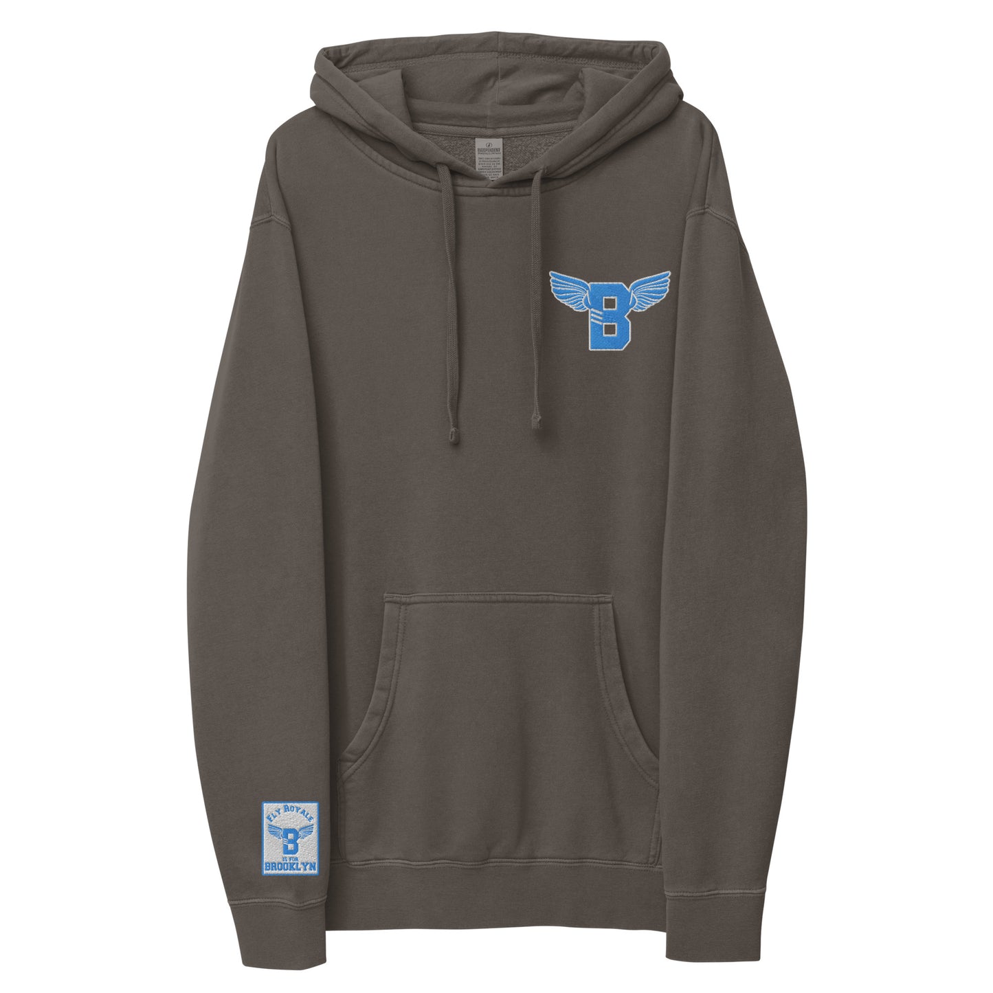 "B" IS FOR BROOKLYN - B-WING UNISEX HOODIE (VIVID BLUE STITCH)