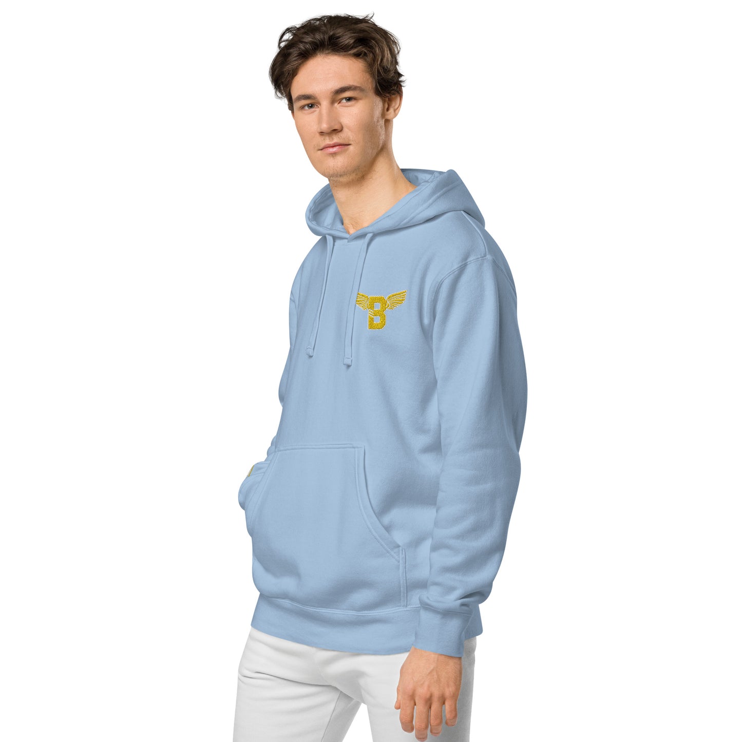 "B" IS FOR BROOKLYN - B-WING UNISEX HOODIE (GOLD STITCH)