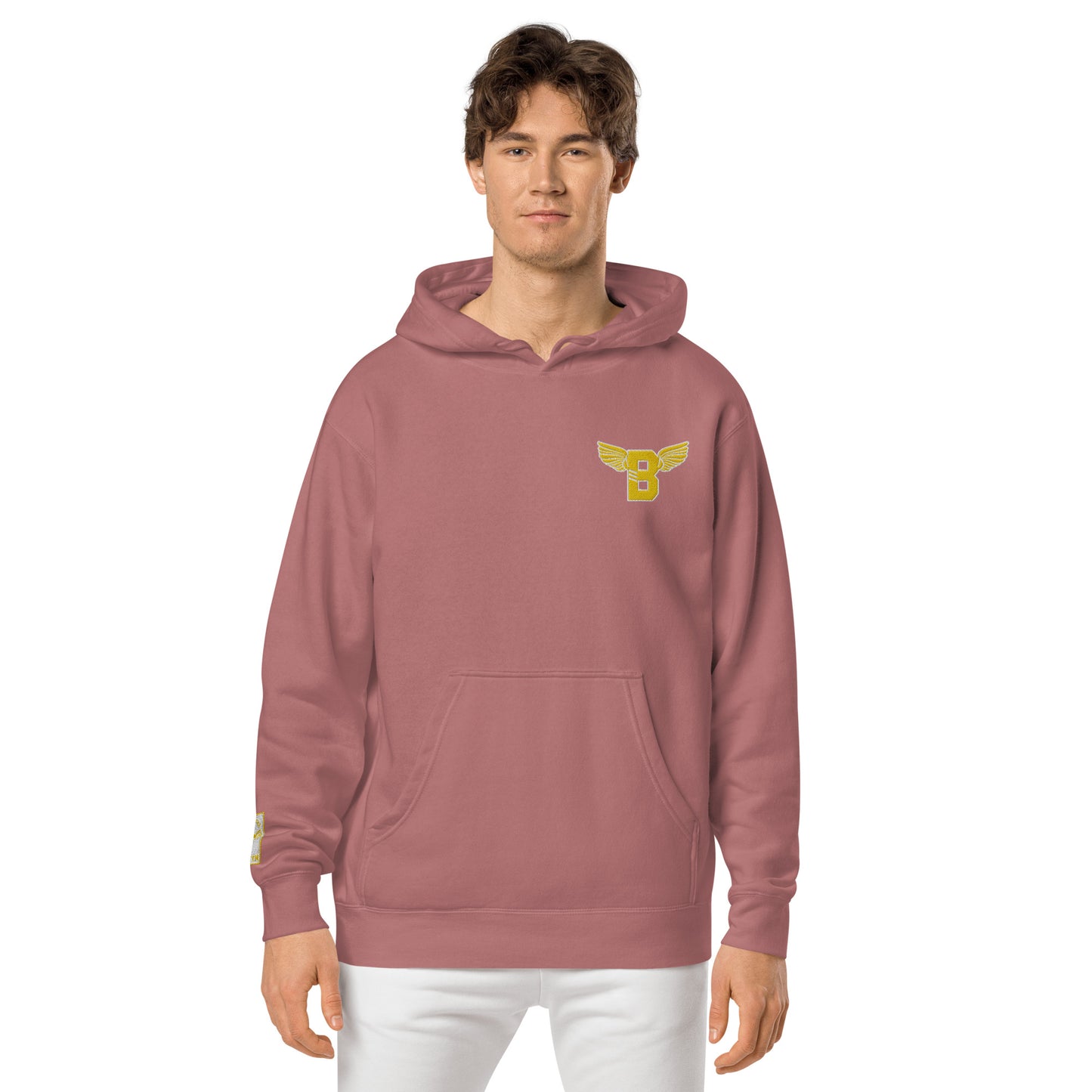 "B" IS FOR BROOKLYN - B-WING UNISEX HOODIE (GOLD STITCH)