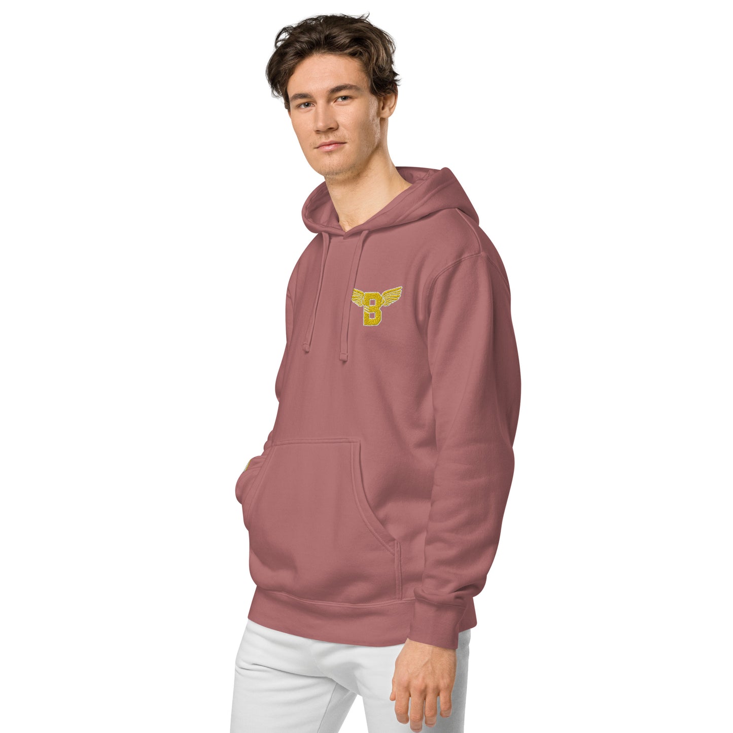 "B" IS FOR BROOKLYN - B-WING UNISEX HOODIE (GOLD STITCH)