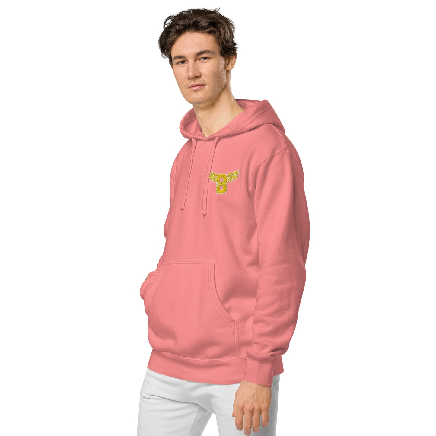 "B" IS FOR BROOKLYN - B-WING UNISEX HOODIE (GOLD STITCH)