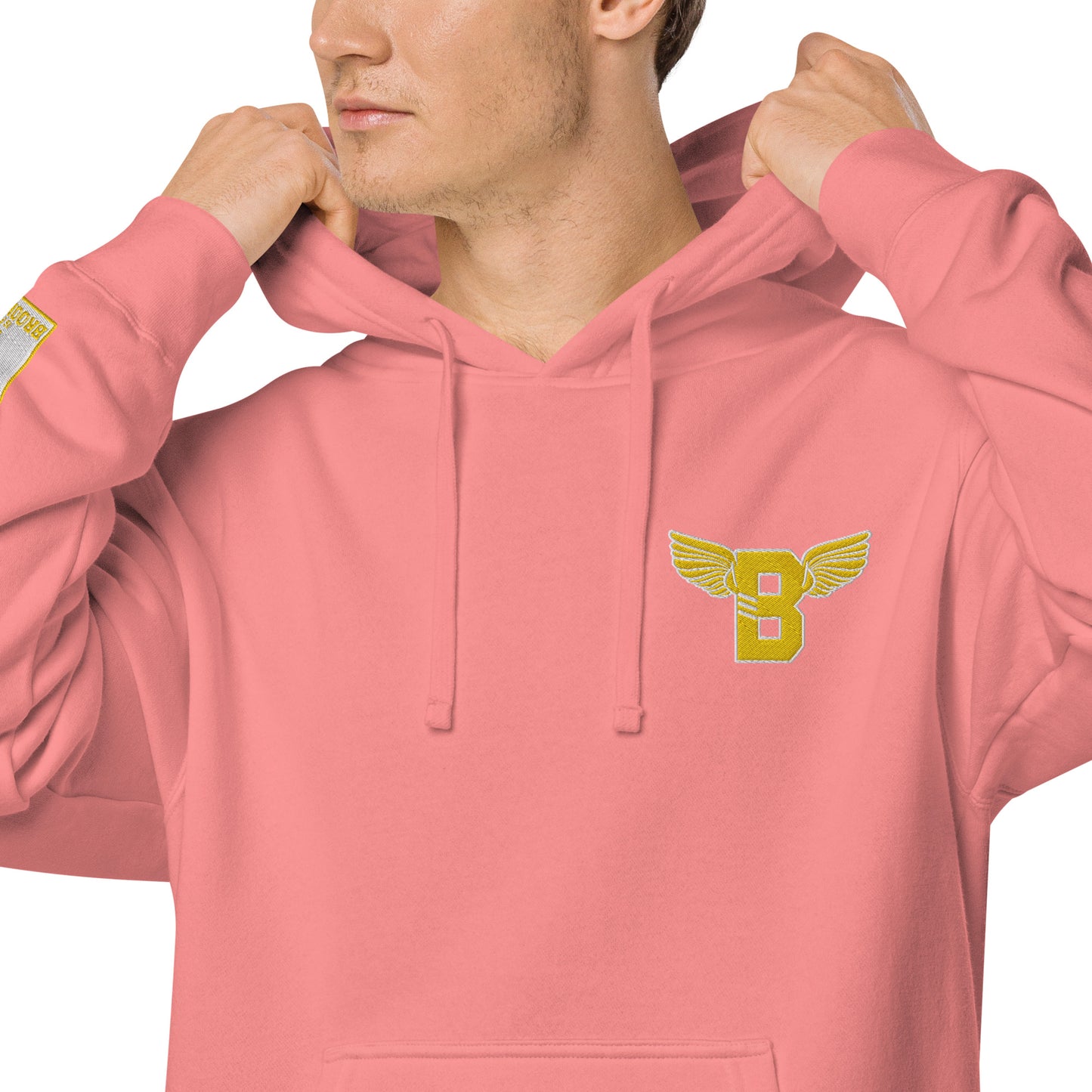 "B" IS FOR BROOKLYN - B-WING UNISEX HOODIE (GOLD STITCH)