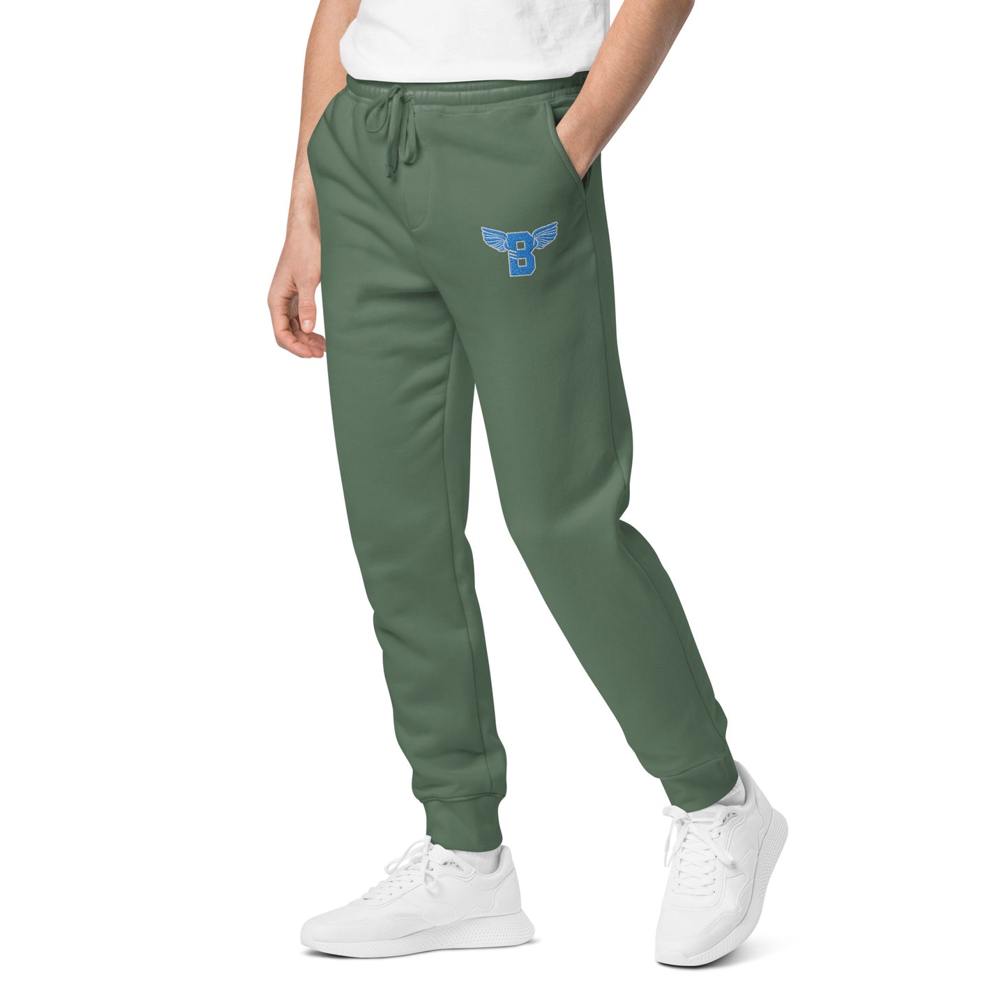 "B" IS FOR BROOKLYN - B-WING UNISEX SWEATPANTS (VIVID BLUE STITCH)