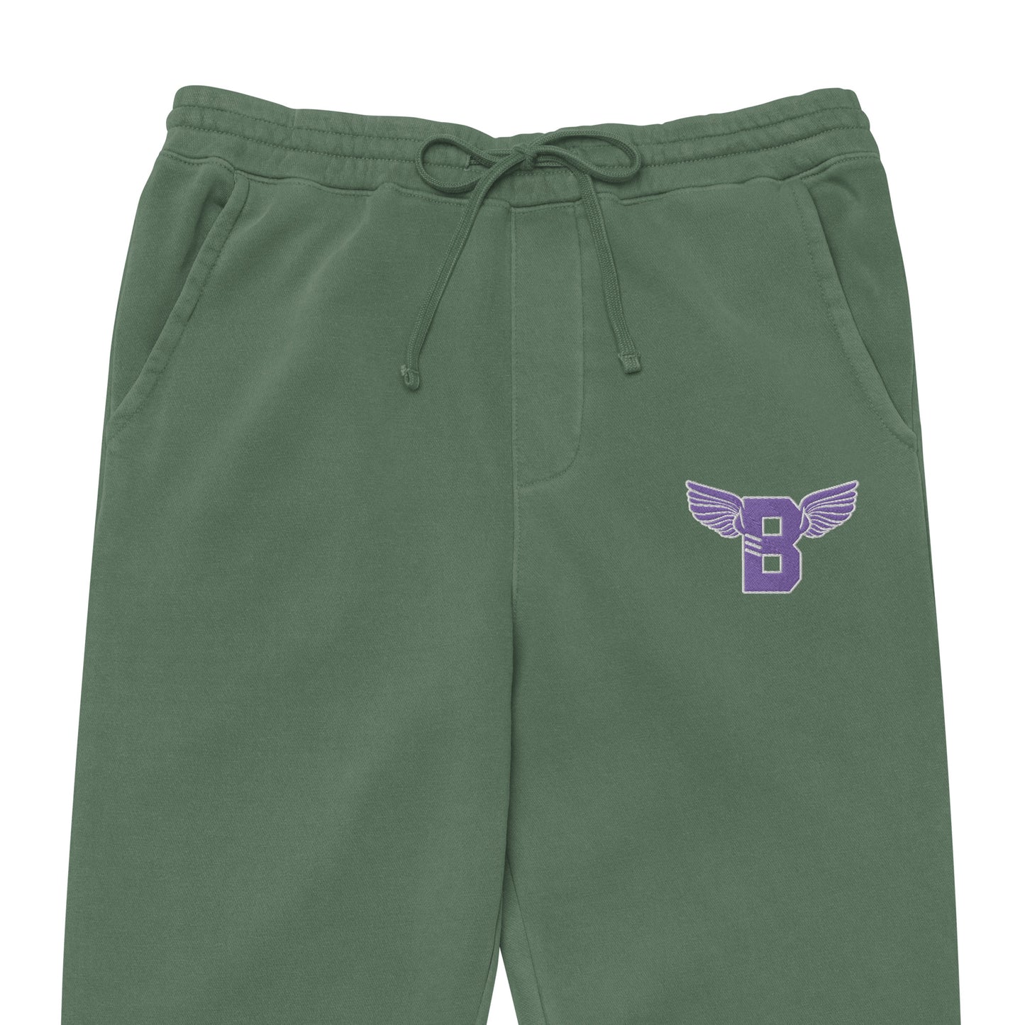 "B" IS FOR BROOKLYN - B-WING UNISEX SWEATPANTS (PURPLE STITCH)