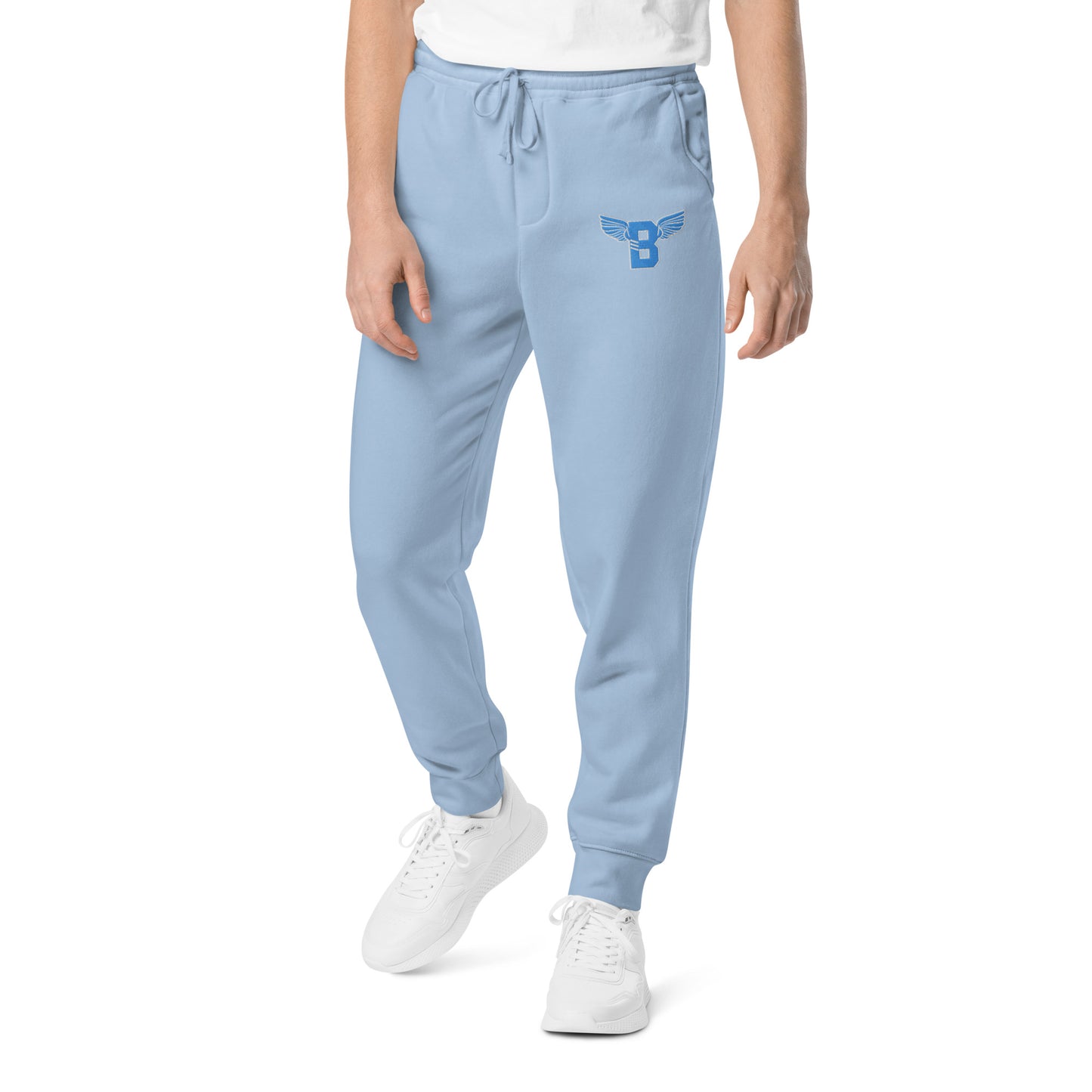 "B" IS FOR BROOKLYN - B-WING UNISEX SWEATPANTS (VIVID BLUE STITCH)