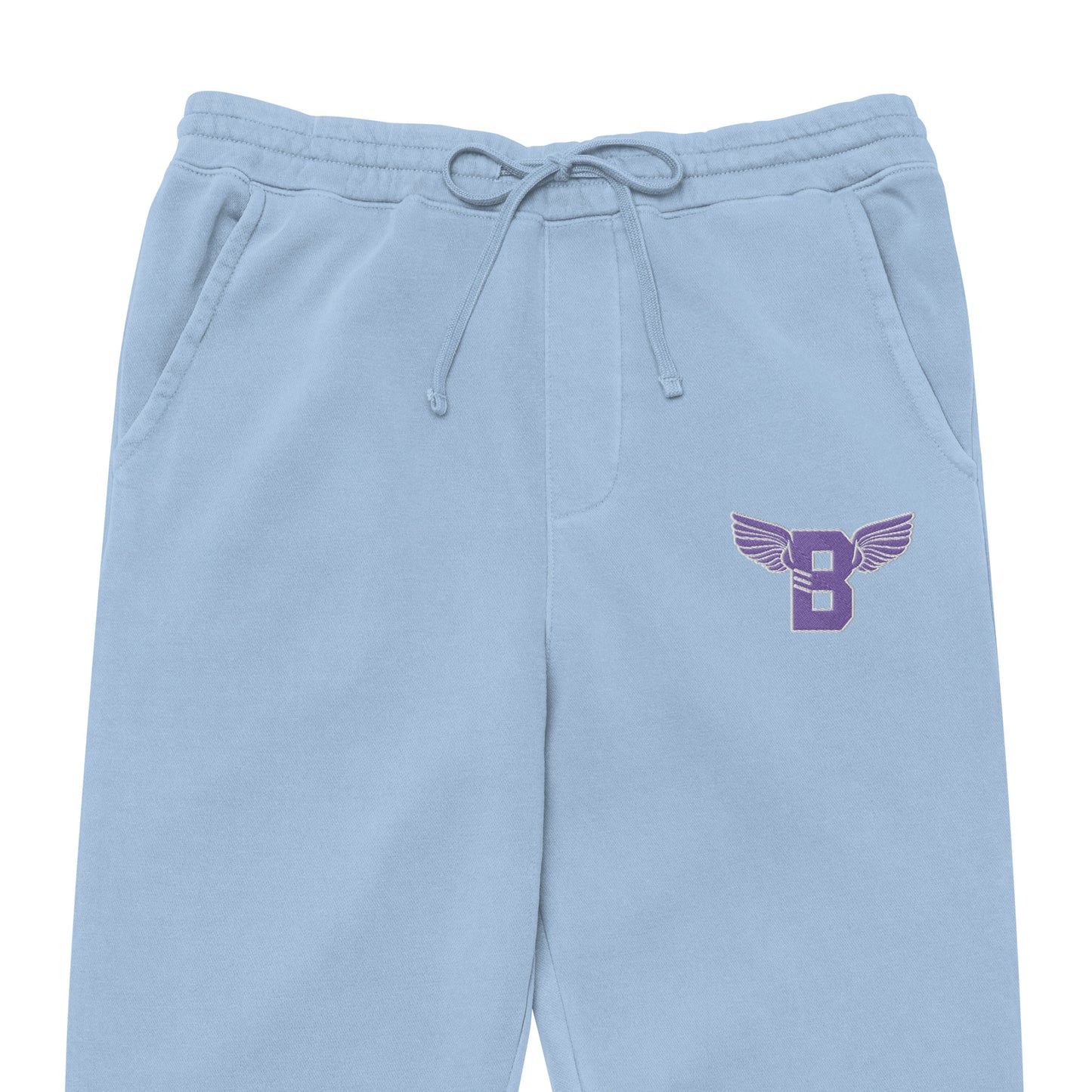 "B" IS FOR BROOKLYN - B-WING UNISEX SWEATPANTS (PURPLE STITCH)