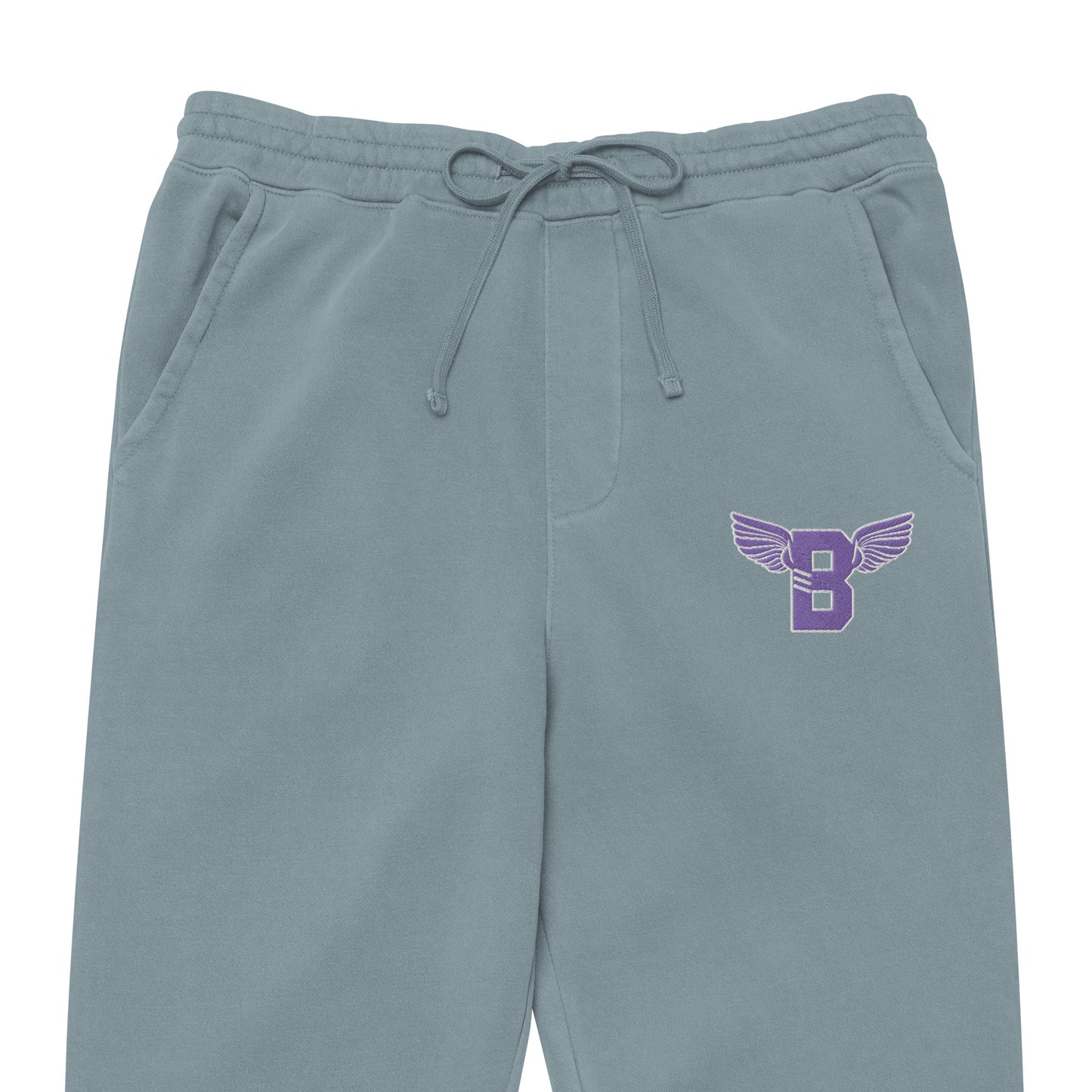 "B" IS FOR BROOKLYN - B-WING UNISEX SWEATPANTS (PURPLE STITCH)