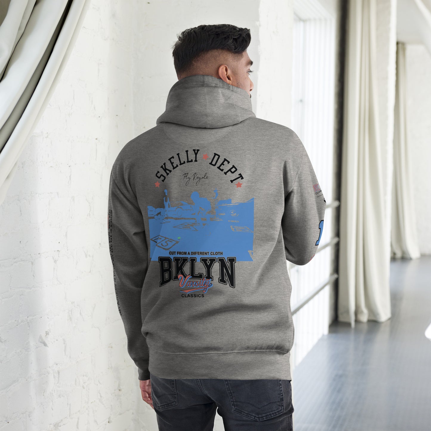 BKLYN VARSITY CLASSICS: SKELLY UNISEX HOODIE