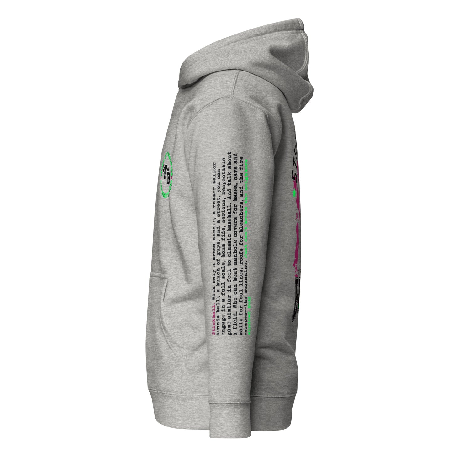 BKLYN VARSITY CLASSICS: STICKBALL UNISEX HOODIE