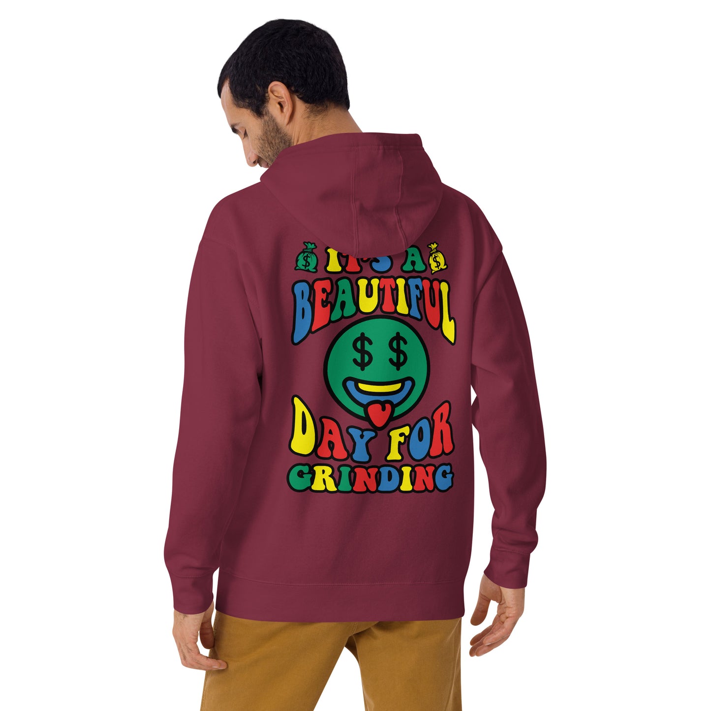 "ITS A BEAUTIFUL DAY FOR GRINDING" UNISEX HOODIE