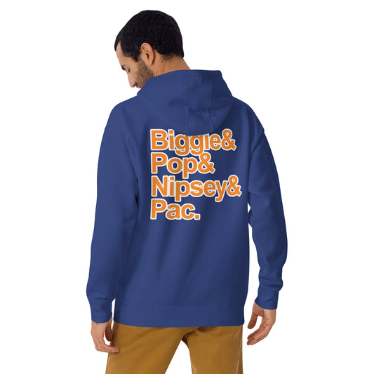 EAST/WEST FALLEN SOLDIERS UNISEX HOODIE: NY Knicks Edition