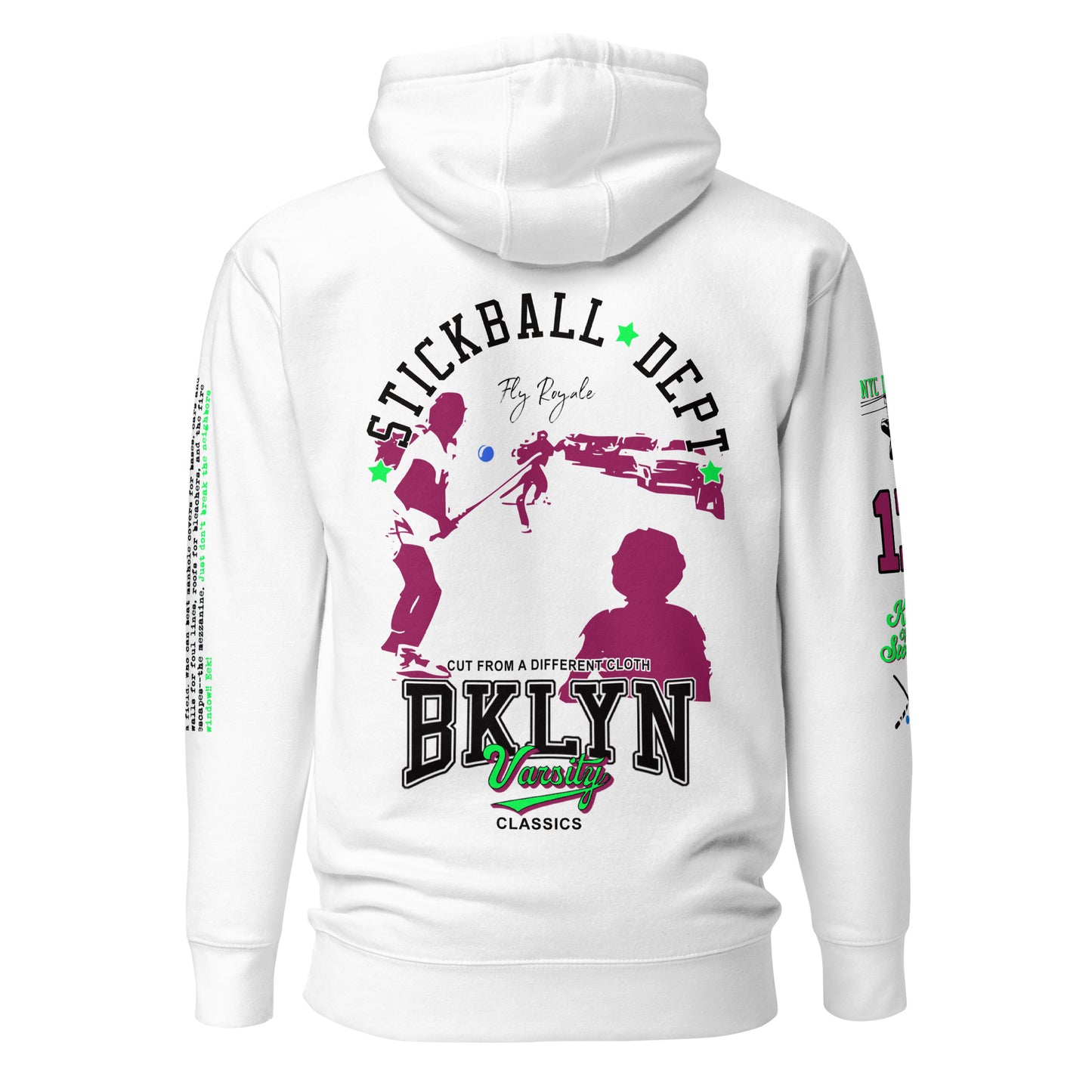 BKLYN VARSITY CLASSICS: STICKBALL UNISEX HOODIE