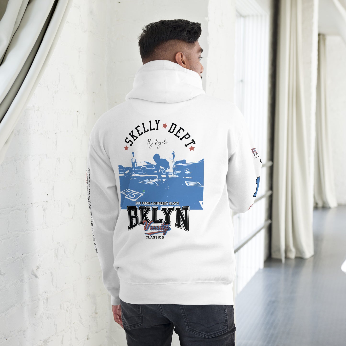 BKLYN VARSITY CLASSICS: SKELLY UNISEX HOODIE