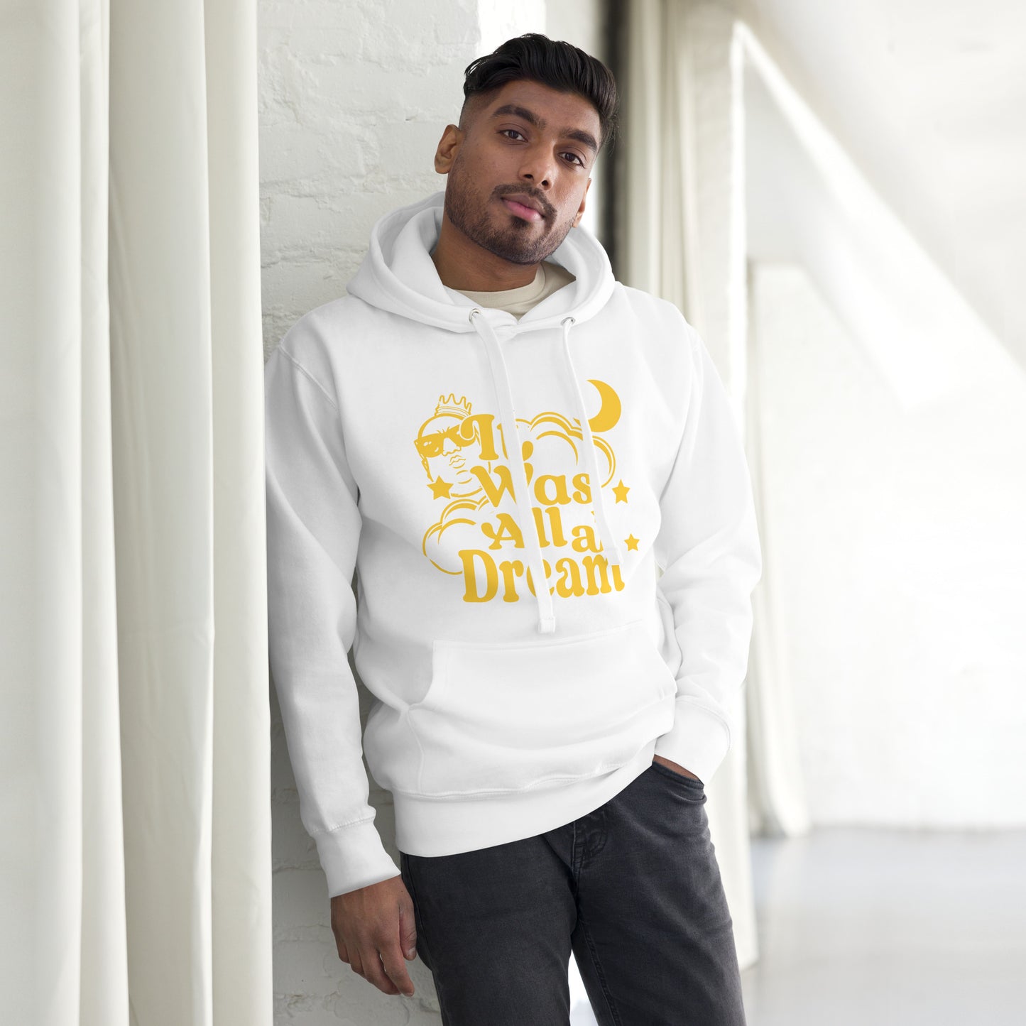 IT WAS ALL A DREAM! (YELLOW) UNISEX HOODIE