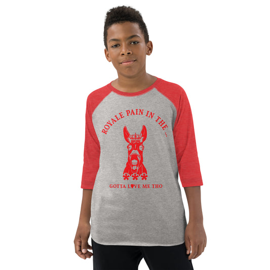 ROYALE PAIN IN THE *** RAGLAN - VINTAGE RED (YOUTH)